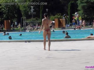 Spiaggia voyeur meravigliosa bikini ragazze a seno nudo malvagio weasel