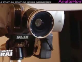 Paar amatöör a 3 en veebikaamera otsene valama les piilumine français